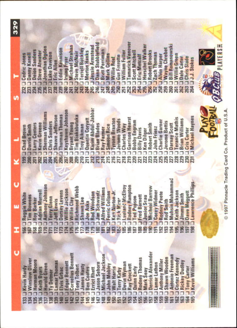 B4069- 1997 Score Hobby Reserve Football 201-330 -You Pick- 15+ FREE US SHIP - Picture 253 of 257