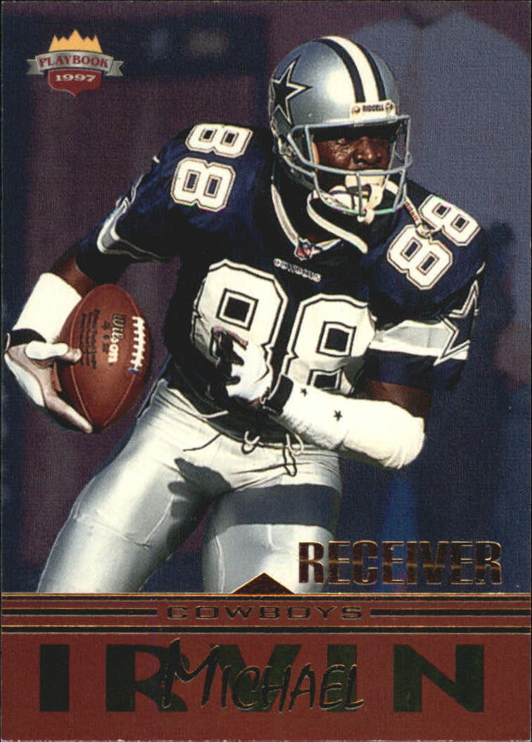 1997 Score Board Playbook #63 Michael Irvin