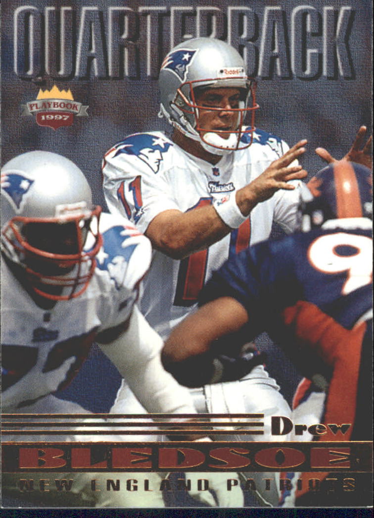 1997 Score Board Playbook By The Numbers #QB6 Drew Bledsoe