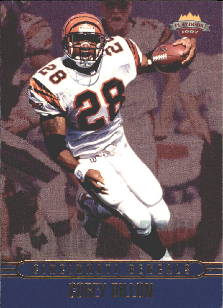 1997 Score Board Playbook By The Numbers #RK6 Corey Dillon RC