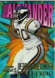 1997 SkyBox Impact #108 Derrick Alexander DE