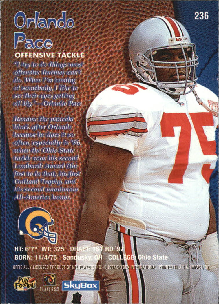 1997 Skybox Impact Football "Main Set" Base Cards - Picture 454 of 480