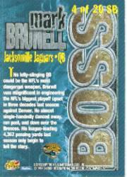 1997 SkyBox Impact Boss Super Boss Foils #4 Mark Brunell back image