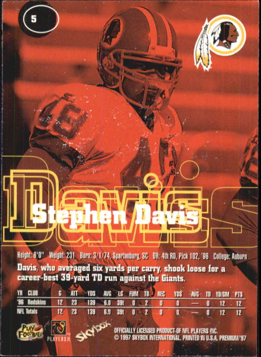 1997 Skybox Premium Football "Main Set" Base Cards - Picture 9 of 361
