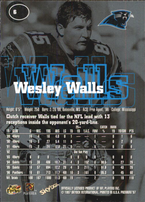 1997 Skybox Premium Football "Main Set" Base Cards - Picture 11 of 361