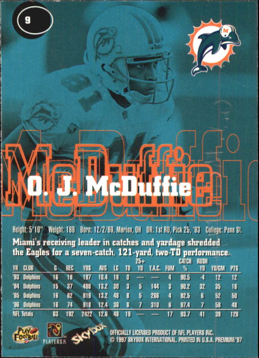1997 Skybox Premium Football "Main Set" Base Cards - Picture 17 of 361