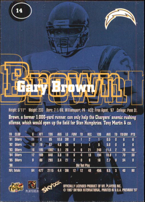 1997 Skybox Premium Football "Main Set" Base Cards - Picture 23 of 361