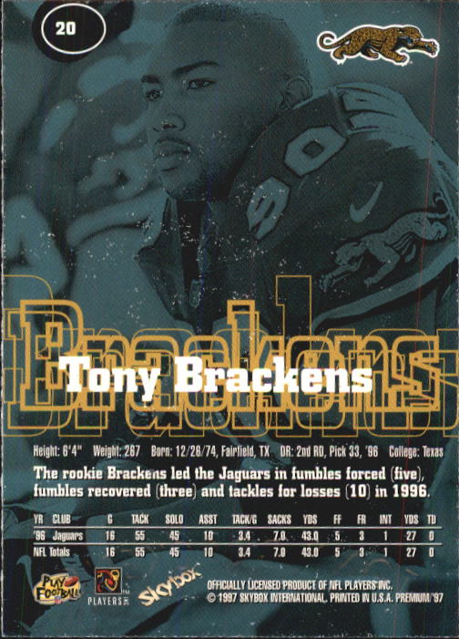 1997 Skybox Premium Football "Main Set" Base Cards - Picture 35 of 361