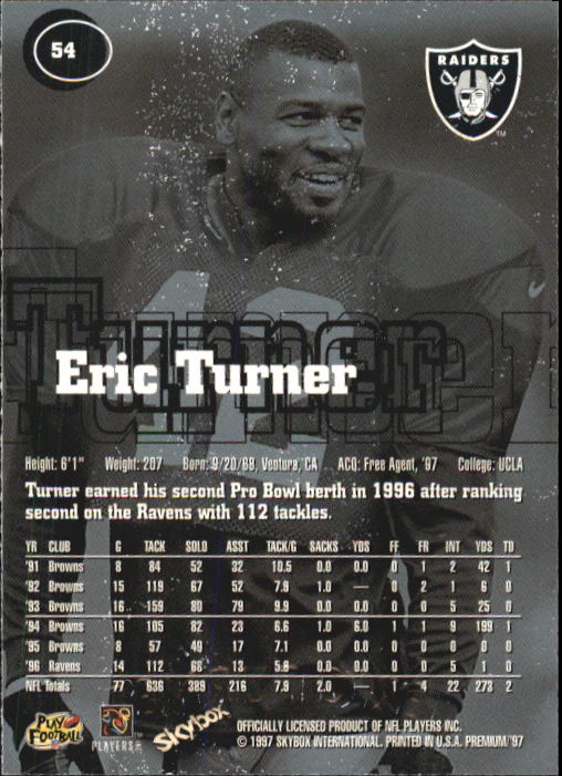 1997 Skybox Premium Football "Main Set" Base Cards - Picture 83 of 361