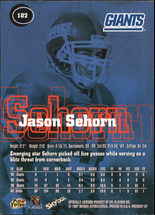 1997 Skybox Premium Football "Main Set" Base Cards - Picture 161 of 361