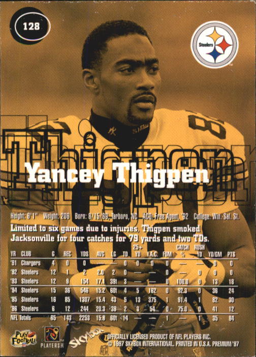 1997 Skybox Premium Football "Main Set" Base Cards - Picture 199 of 361