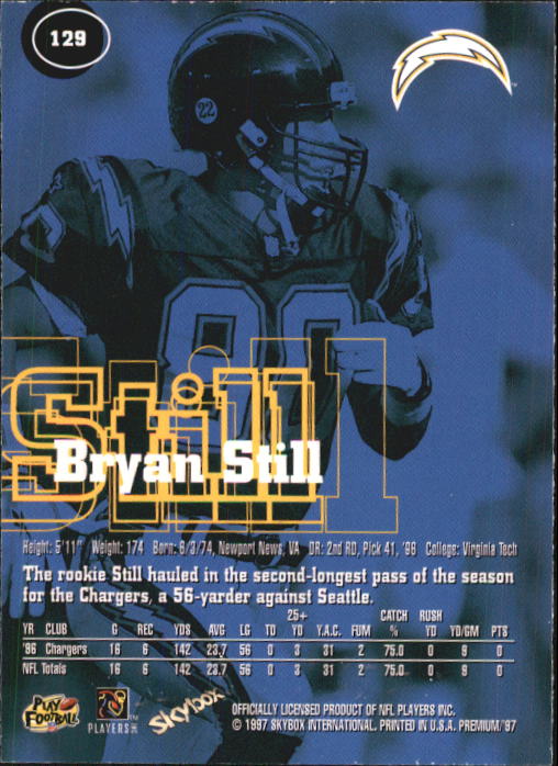 1997 Skybox Premium Football "Main Set" Base Cards - Picture 201 of 361