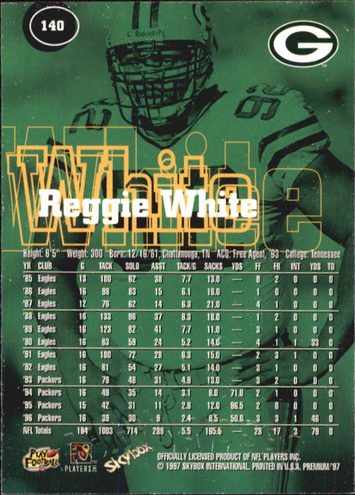 1997 Skybox Premium Football "Main Set" Base Cards - Picture 207 of 361