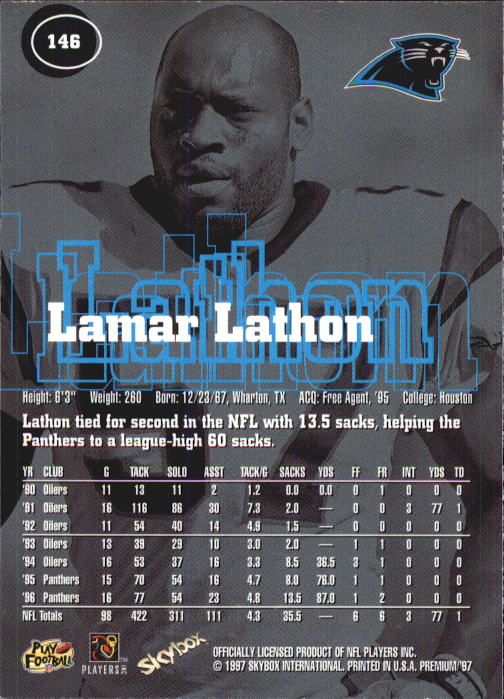 1997 Skybox Premium Football "Main Set" Base Cards - Picture 215 of 361