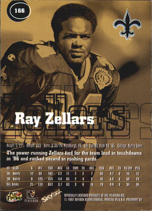 1997 Skybox Premium Football "Main Set" Base Cards - Picture 243 of 361