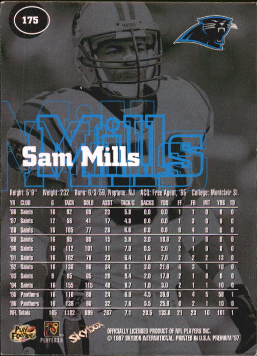 1997 Skybox Premium Football "Main Set" Base Cards - Picture 255 of 361