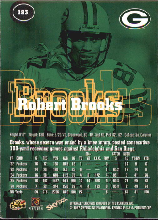 1997 Skybox Premium Football "Main Set" Base Cards - Picture 267 of 361