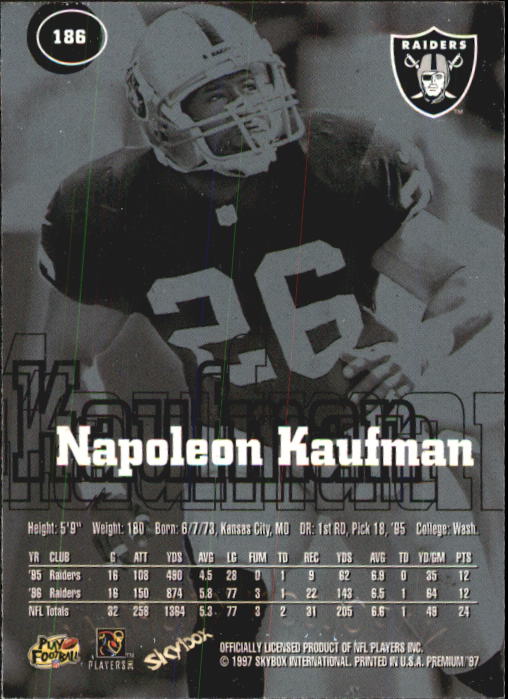 1997 Skybox Premium Football "Main Set" Base Cards - Picture 271 of 361