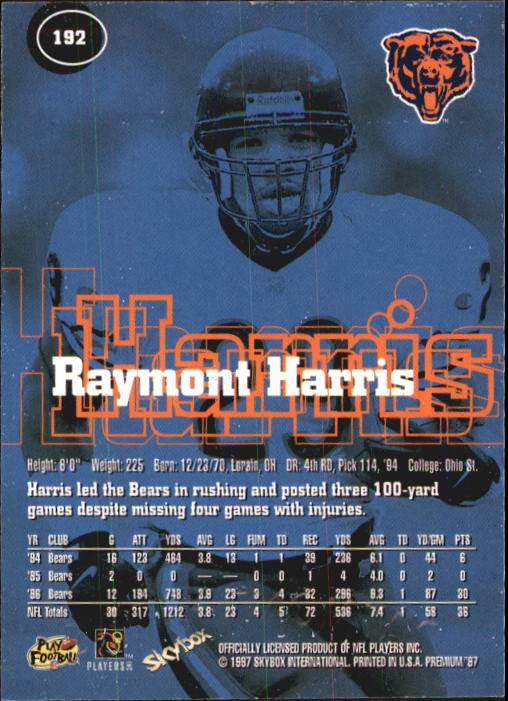 1997 Skybox Premium Football "Main Set" Base Cards - Picture 275 of 361