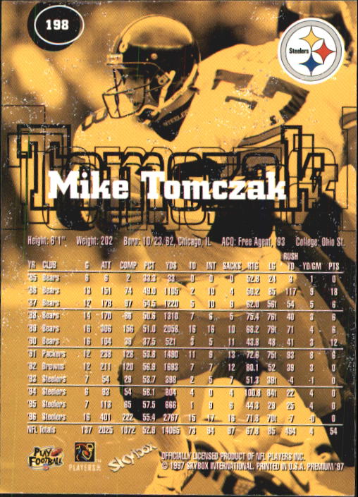 1997 Skybox Premium Football "Main Set" Base Cards - Picture 283 of 361