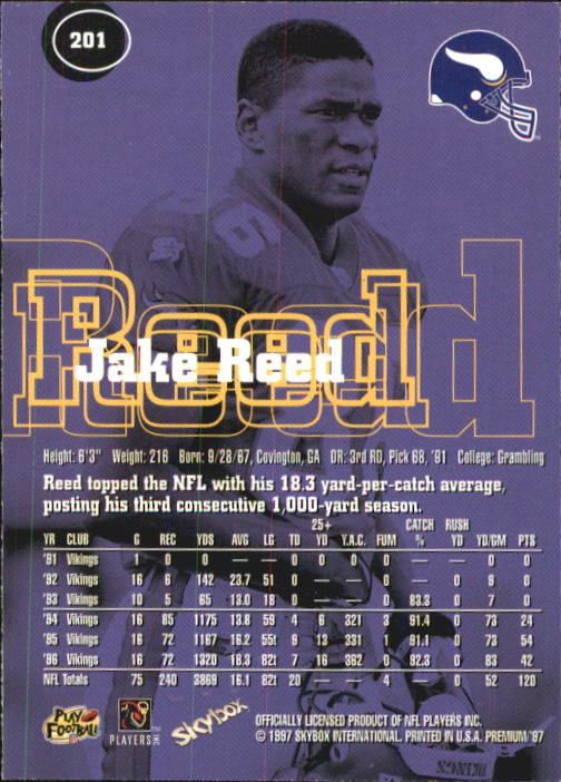 1997 Skybox Premium Football "Main Set" Base Cards - Picture 287 of 361