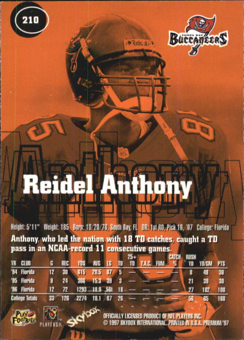 1997 Skybox Premium Football "Main Set" Base Cards - Picture 301 of 361