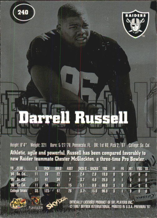 1997 Skybox Premium Football "Main Set" Base Cards - Picture 351 of 361