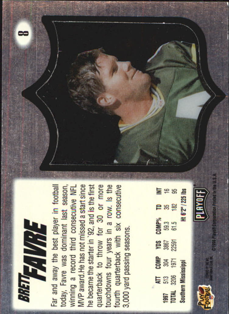 1998 Absolute Hobby #8 Brett Favre back image