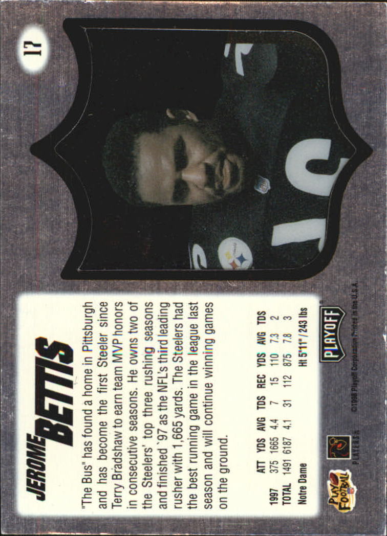 1998 Absolute Hobby #17 Jerome Bettis back image