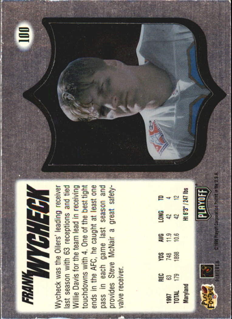 1998 Absolute Hobby #100 Frank Wycheck back image