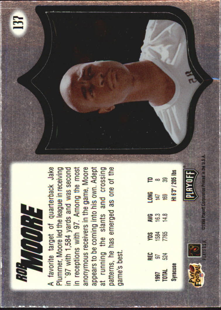 1998 Absolute Hobby #137 Rob Moore back image