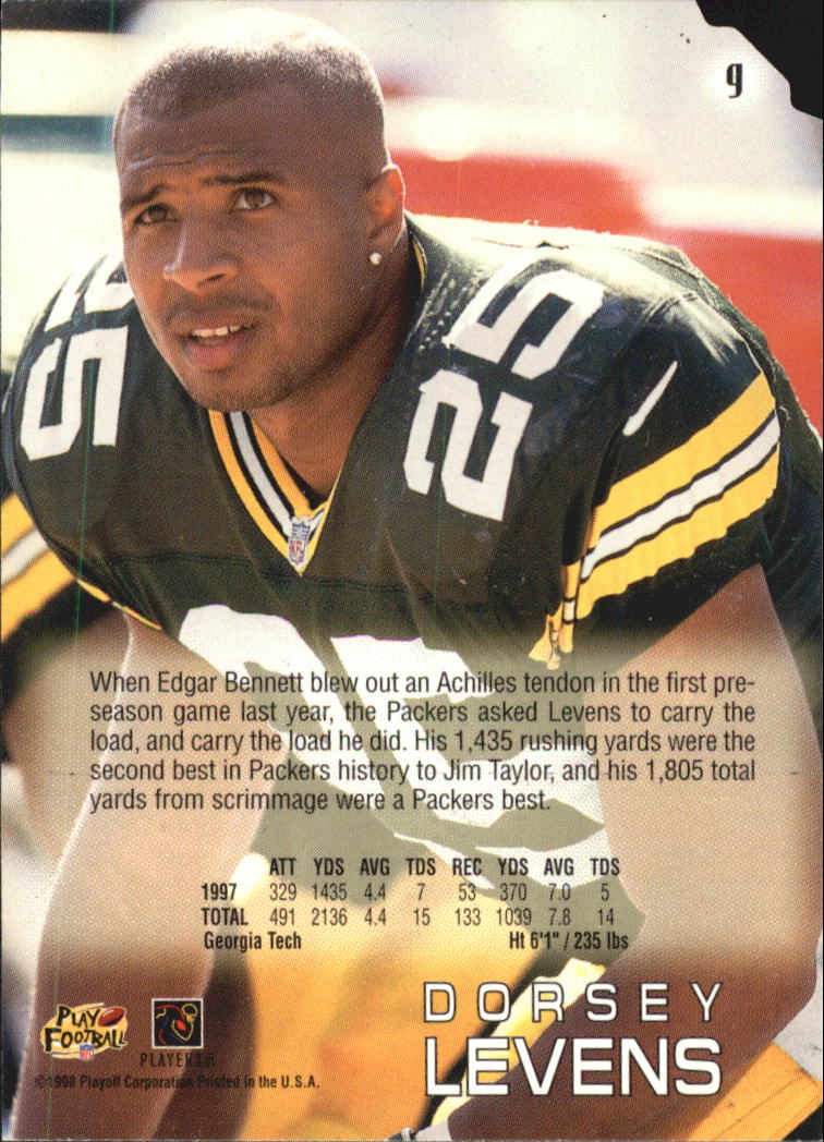 1998 Absolute Retail #9 Dorsey Levens back image