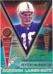 1998 Aurora Gridiron Laser Cuts #9 Peyton Manning