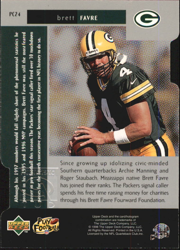 1998 Black Diamond Premium Cut Triple #PC24 Brett Favre