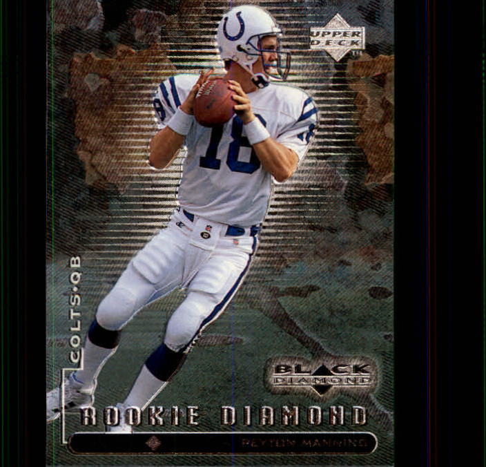 1998 Black Diamond Rookies #91 Peyton Manning RC back image