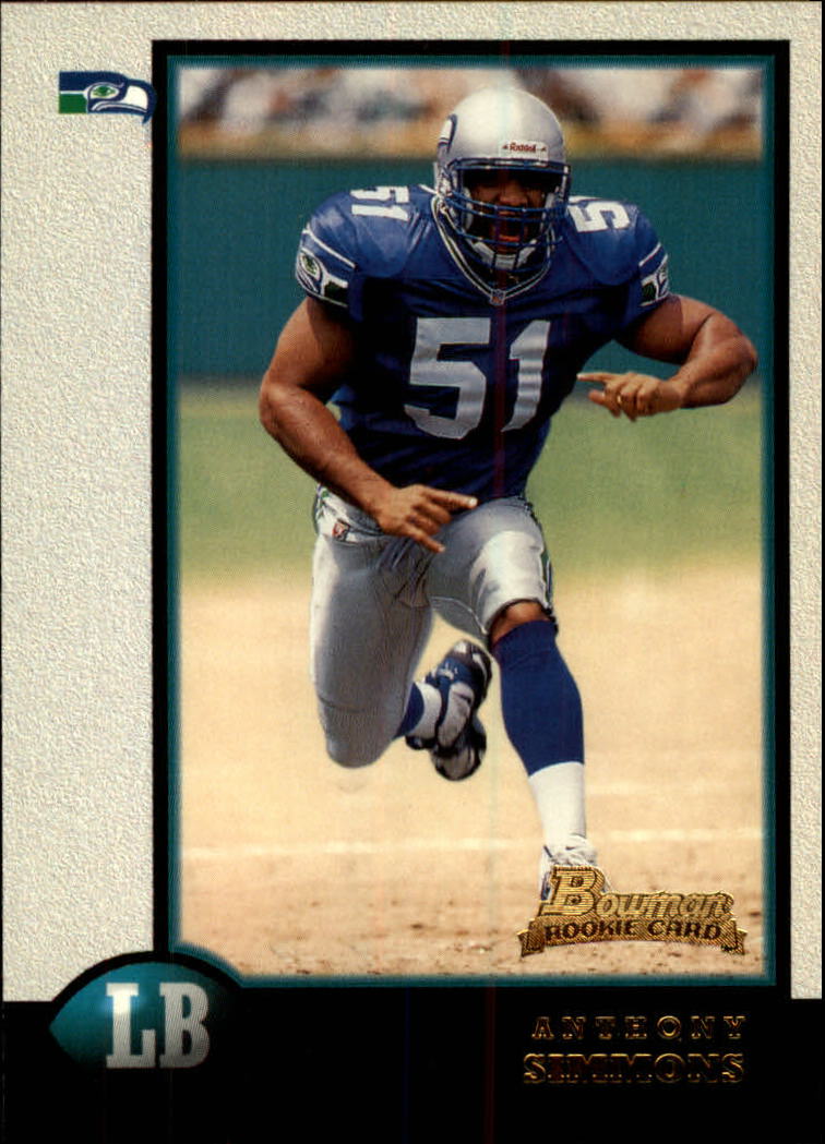 1998 Bowman #19 Anthony Simmons RC