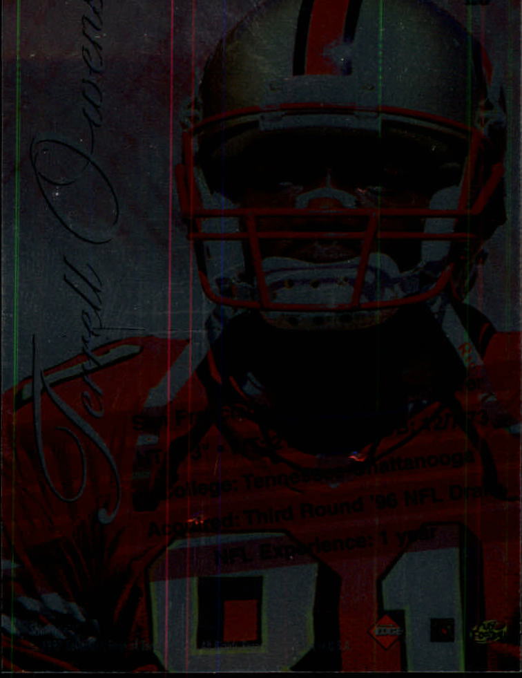 1998 Collector's Edge Advantage Showtime #20 Terrell Owens back image