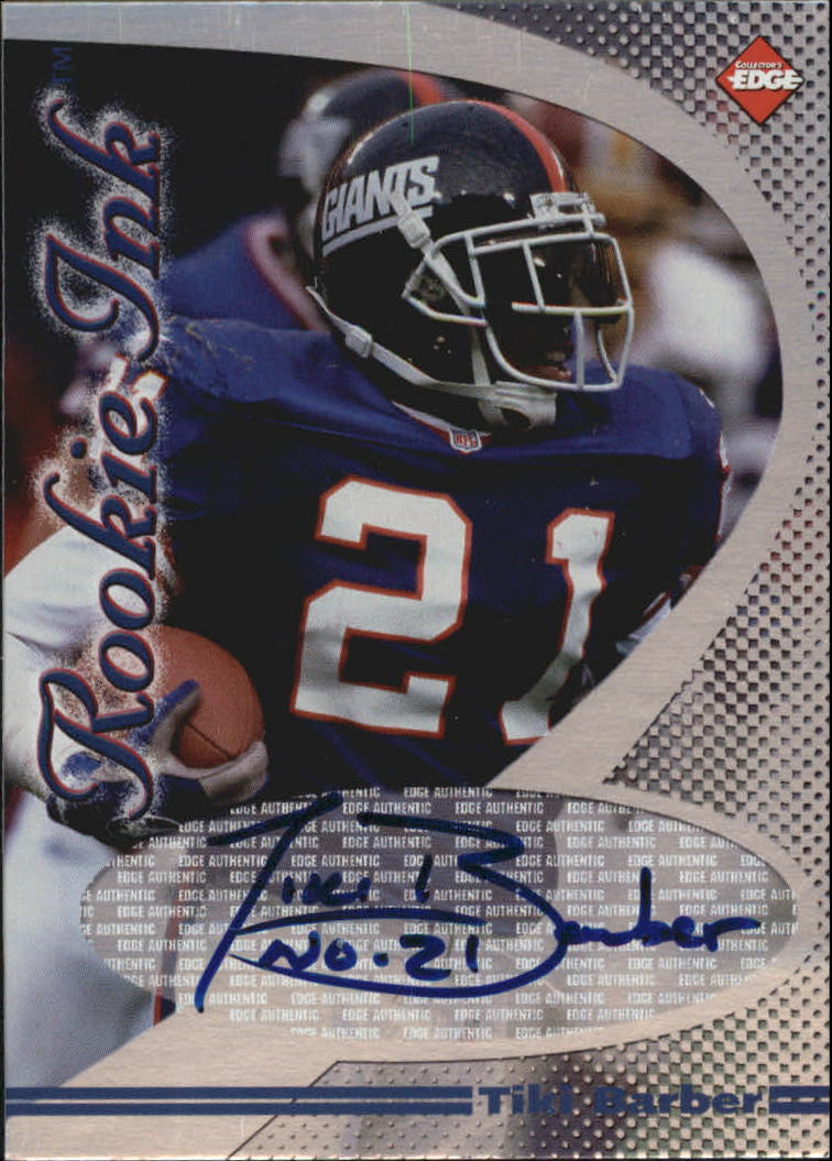 1998 Collector's Edge First Place Rookie Ink #6 Tiki Barber