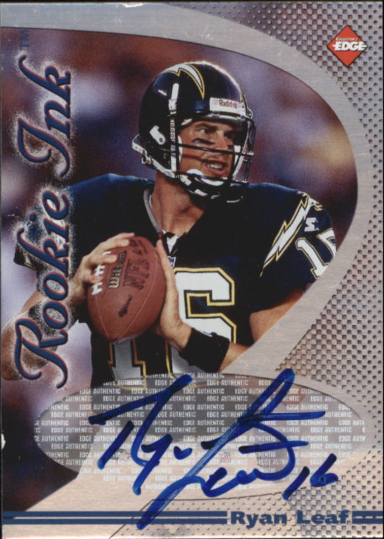1998 Collector's Edge First Place Rookie Ink #22 Ryan Leaf