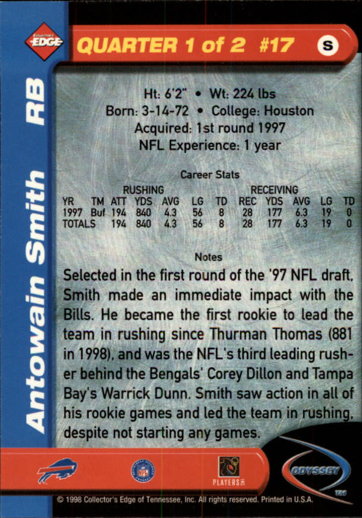 B5934- 1998 Collector's Edge Odyssey FB Asst Cards -You Pick- 15+ FREE US SHIP - Picture 33 of 361