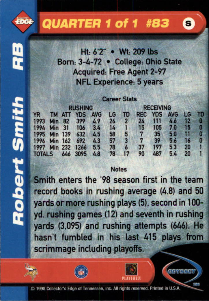B5934- 1998 Collector's Edge Odyssey FB Asst Cards -You Pick- 15+ FREE US SHIP - Picture 129 of 361