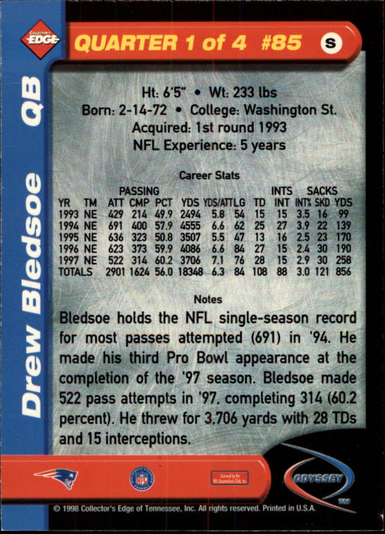 B5934- 1998 Collector's Edge Odyssey FB Asst Cards -You Pick- 15+ FREE US SHIP - Picture 133 of 361