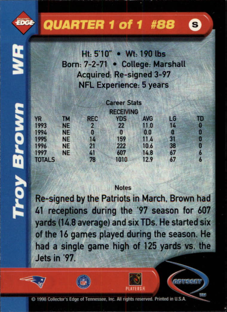 B5934- 1998 Collector's Edge Odyssey FB Asst Cards -You Pick- 15+ FREE US SHIP - Picture 139 of 361