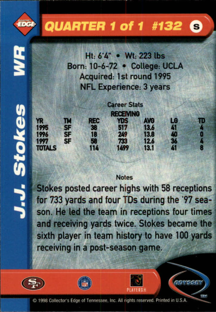 B5934- 1998 Collector's Edge Odyssey FB Asst Cards -You Pick- 15+ FREE US SHIP - Picture 217 of 361