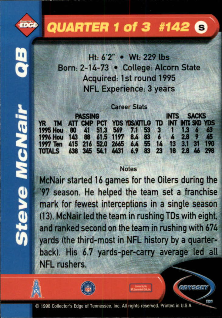 B5934- 1998 Collector's Edge Odyssey FB Asst Cards -You Pick- 15+ FREE US SHIP - Picture 233 of 361