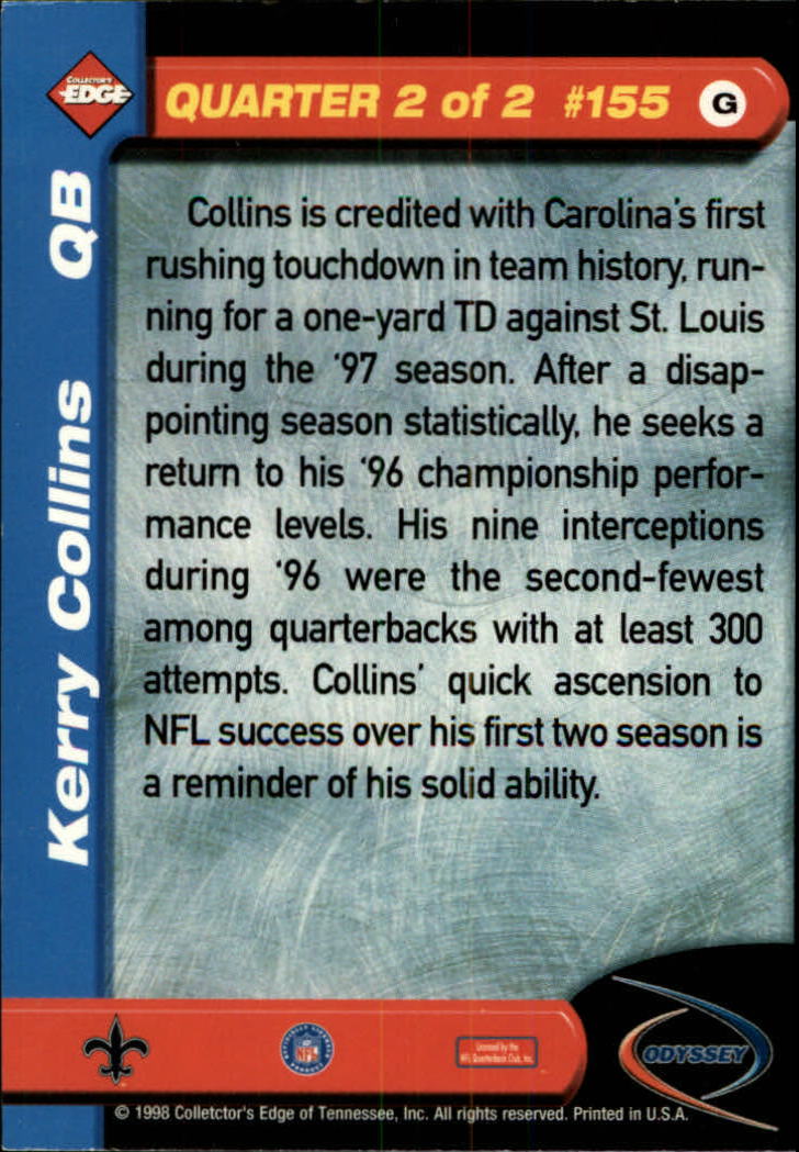 B5934- 1998 Collector's Edge Odyssey FB Asst Cards -You Pick- 15+ FREE US SHIP - Picture 253 of 361