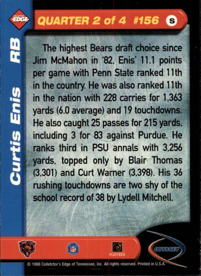 B5934- 1998 Collector's Edge Odyssey FB Asst Cards -You Pick- 15+ FREE US SHIP - Picture 255 of 361