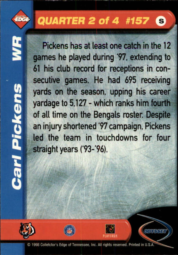 B5934- 1998 Collector's Edge Odyssey FB Asst Cards -You Pick- 15+ FREE US SHIP - Picture 257 of 361