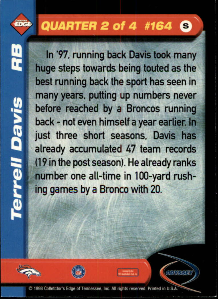 B5934- 1998 Collector's Edge Odyssey FB Asst Cards -You Pick- 15+ FREE US SHIP - Picture 263 of 361
