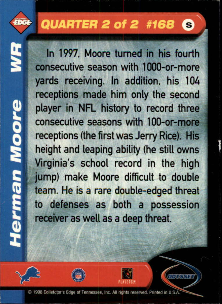 B5934- 1998 Collector's Edge Odyssey FB Asst Cards -You Pick- 15+ FREE US SHIP - Picture 267 of 361